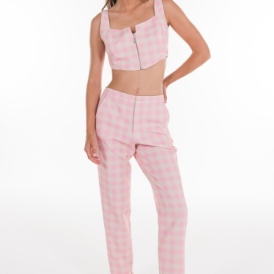 Calça Xadrez Ana Sousa