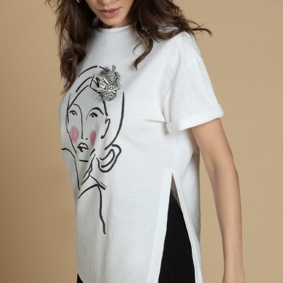 T-shirt estampada Sahoco