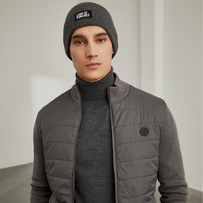 Casaco de malha com frente acolchoada Lion of Porches