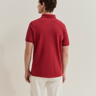 Polo piqué regular fit de algodão Lion of Porches