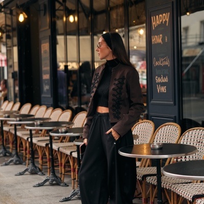 Casaco estilo chanel Swallow