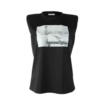 T-shirt com ombreiras Sahoco