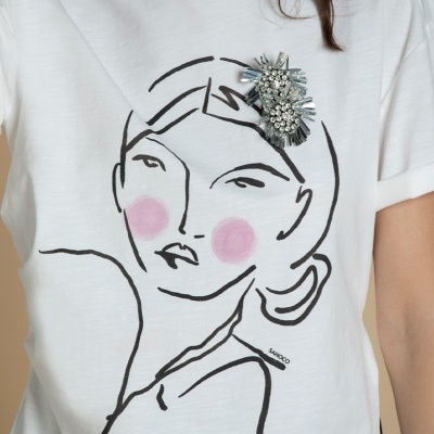 T-shirt estampada Sahoco