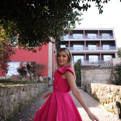 Vestido abaloado Swallow