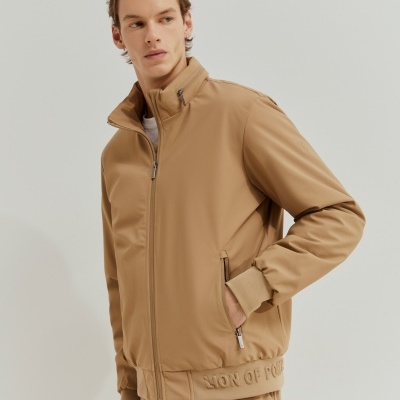 Blusão acolchoado com capuz embutido Lion of Porches