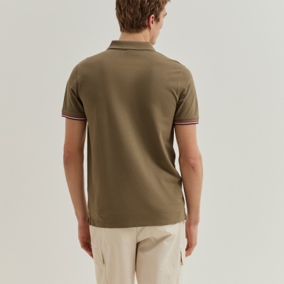 Polo de manga curta em algodão Lion of Porches