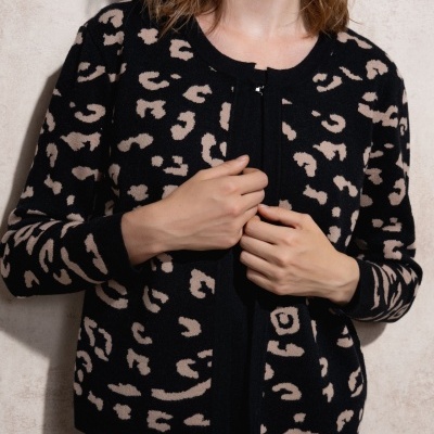 Casaco de malha com jacquard SMF