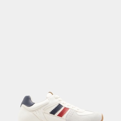 Sapatilhas em pele e camurça Lion of Porches