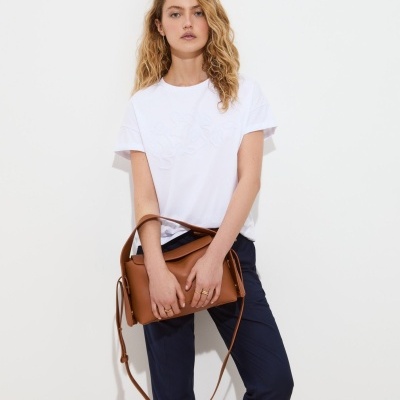 T-shirt com bordado em relevo Decenio