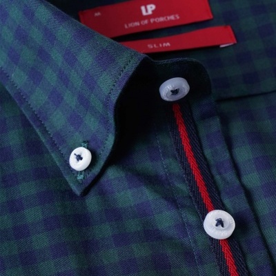 Camisa xadrez slim fit Lion of Porches