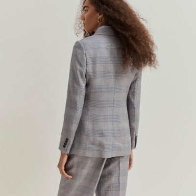 Blazer com padrão xadrez Lion of Porches