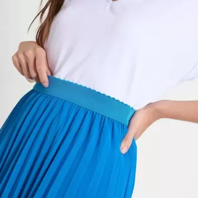 Saia midi plissada Naf Naf