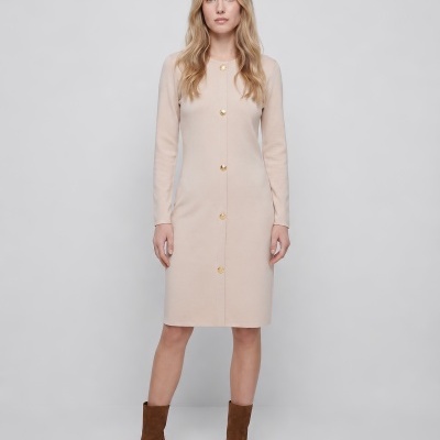 Vestido de malha com aplicações SMF