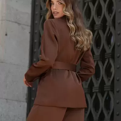 Conjunto 2 peças: blazer+ calças franjas Spaccio by Cristina