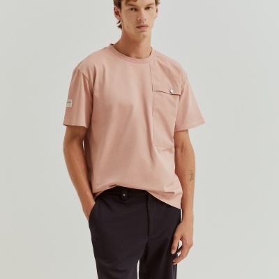 Calças chino regular fit vincadas Lion of Porches