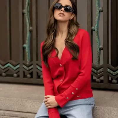 Cardigan botões gold  SPACCIO