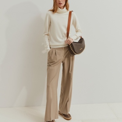 Camisola gola alta de lã Lion of Porches