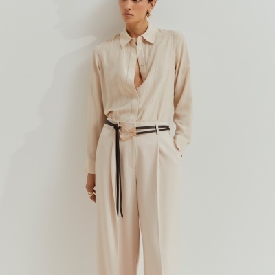 Camisa com bordado inglês Lion of Porches