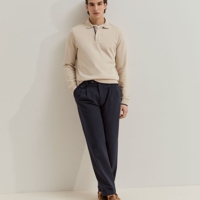 Camisola de malha de manga comprida com carcela Lion of Porches