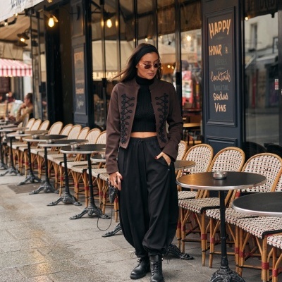 Casaco estilo chanel Swallow
