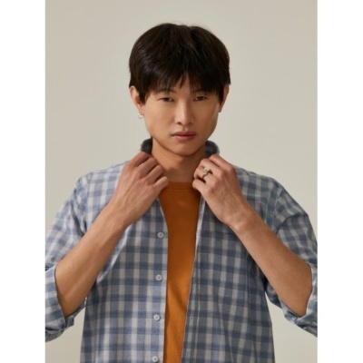 Camisa slim fit xadrez Decenio