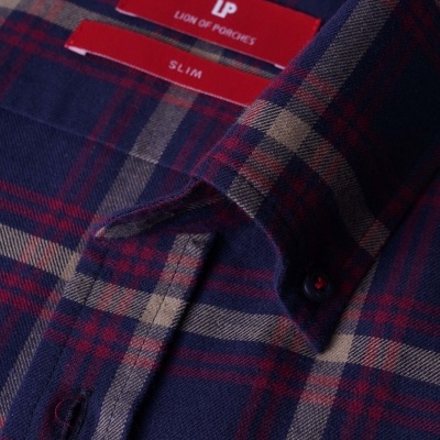 Camisa xadrez slim fit Lion of Porches