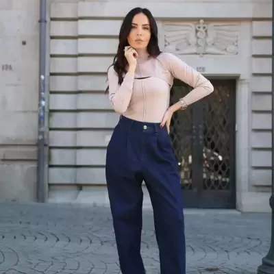 Camisola com detalhe de sobreposição Scripta