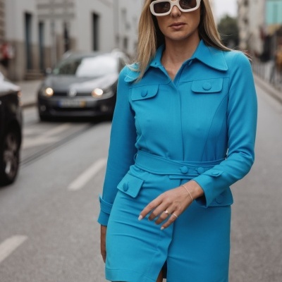 Vestido curto Swallow