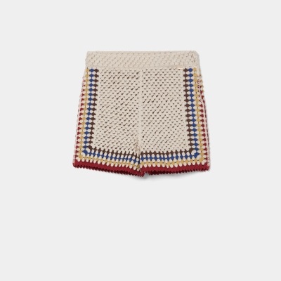 Calções tricotados em algodão Lion of Porches