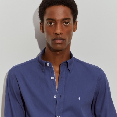 Camisa slim fit de algodão Lion of Porches