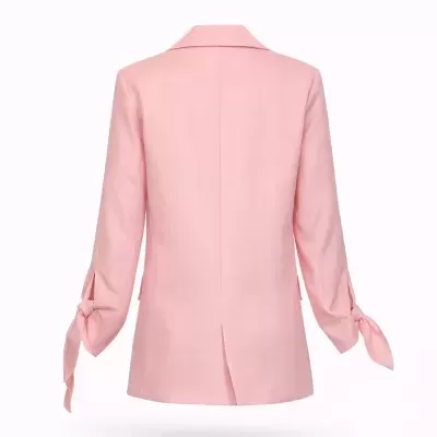 Blazer Estruturado com Laço nas Mangas Sahoco