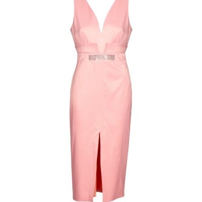 Vestido decote em V com cinto Ana Sousa