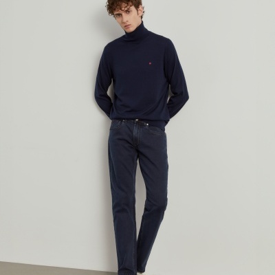 Calças denim regular fit Lion of Porches