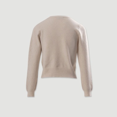 Camisola de malha com detalhe de losangos Ferrache