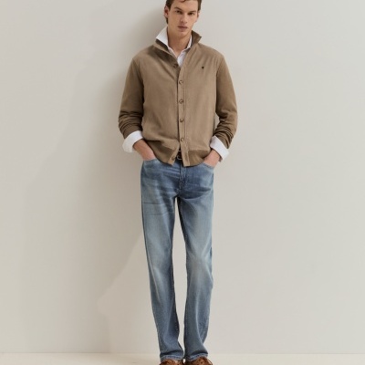 Casaco em malha de algodão Lion of Porches