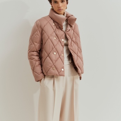 Blusão acolchoado de trespasse Lion of Porches