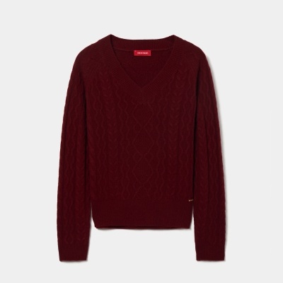 Camisola malha tricotada em lã Lion of Porches