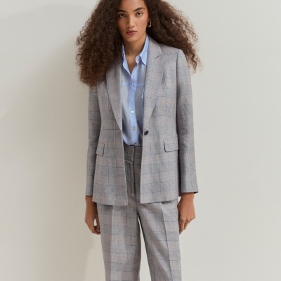 Blazer com padrão xadrez Lion of Porches