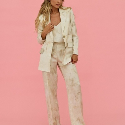 Blazer reto estampado Scripta