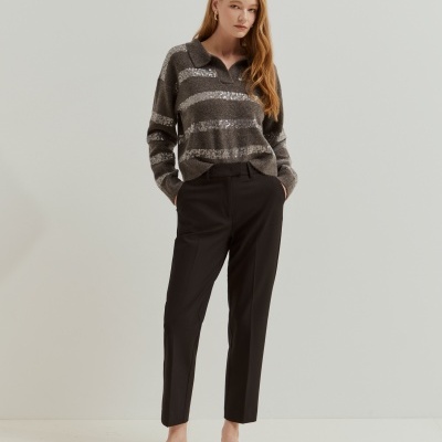 Calças chino clássicas vincadas Lion of Porches