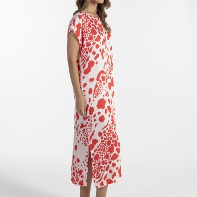 VESTIDO COM ESTAMPADO ANIMAL ANA SOUSA