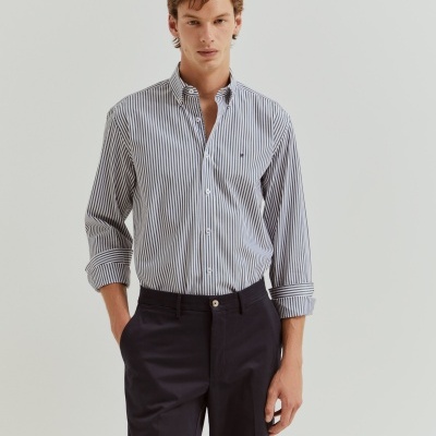 Camisa regular fit às riscas Lion Of Porches