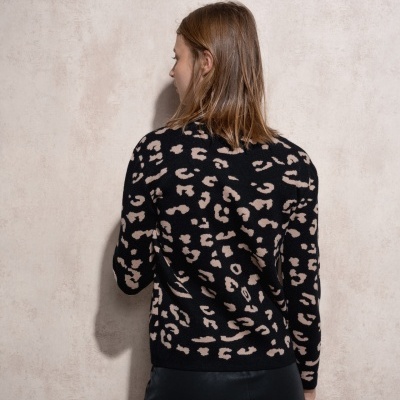 Casaco de malha com jacquard SMF