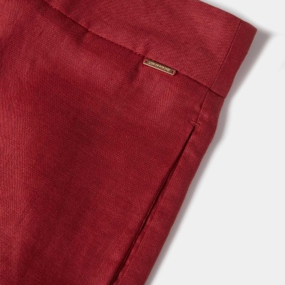 Calças wide leg em linho Lion of Porches