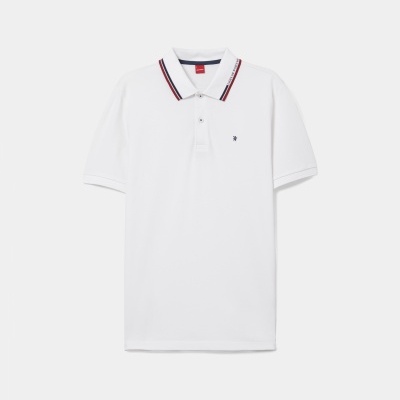 Polo de manga curta em algodão Lion of Porches