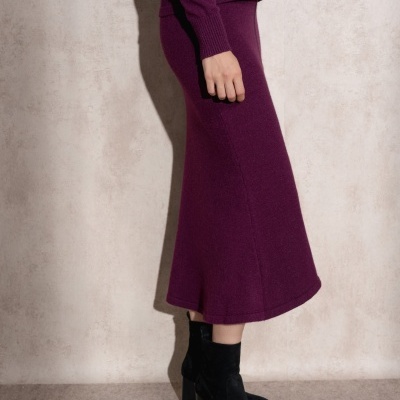 Saia de malha com risca SMF