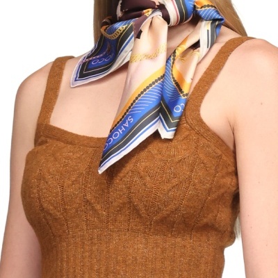 Top em malha de torcidos Sahoco