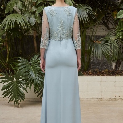 Vestido longo com renda na parte superior Carla Ruiz