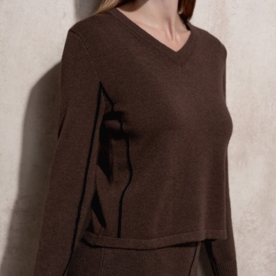 Camisola de malha com risca lateral SMF