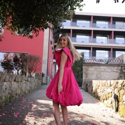 Vestido abaloado Swallow